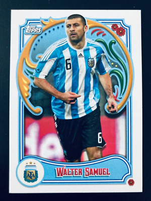2022-23 Topps Fileteado Argentina Legends # 47 Walter Samuel card