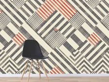 3D Gray Striped Graphics 34238NA Wallpaper Wall Murals Removable Wallpaper Fay