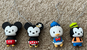Hallmark Disney Mystery Ornaments lot of 4 Mickey Minnie Donald Goofy Collector