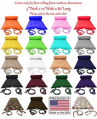 Covers Floor Rolling Futon Mattress Cover Futon Protector Twin Size Full Queen