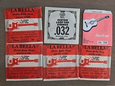 VTG Electric / Acoustic Guitar Strings Lot of 6 La Bella, Ernie Ball  Maxtone