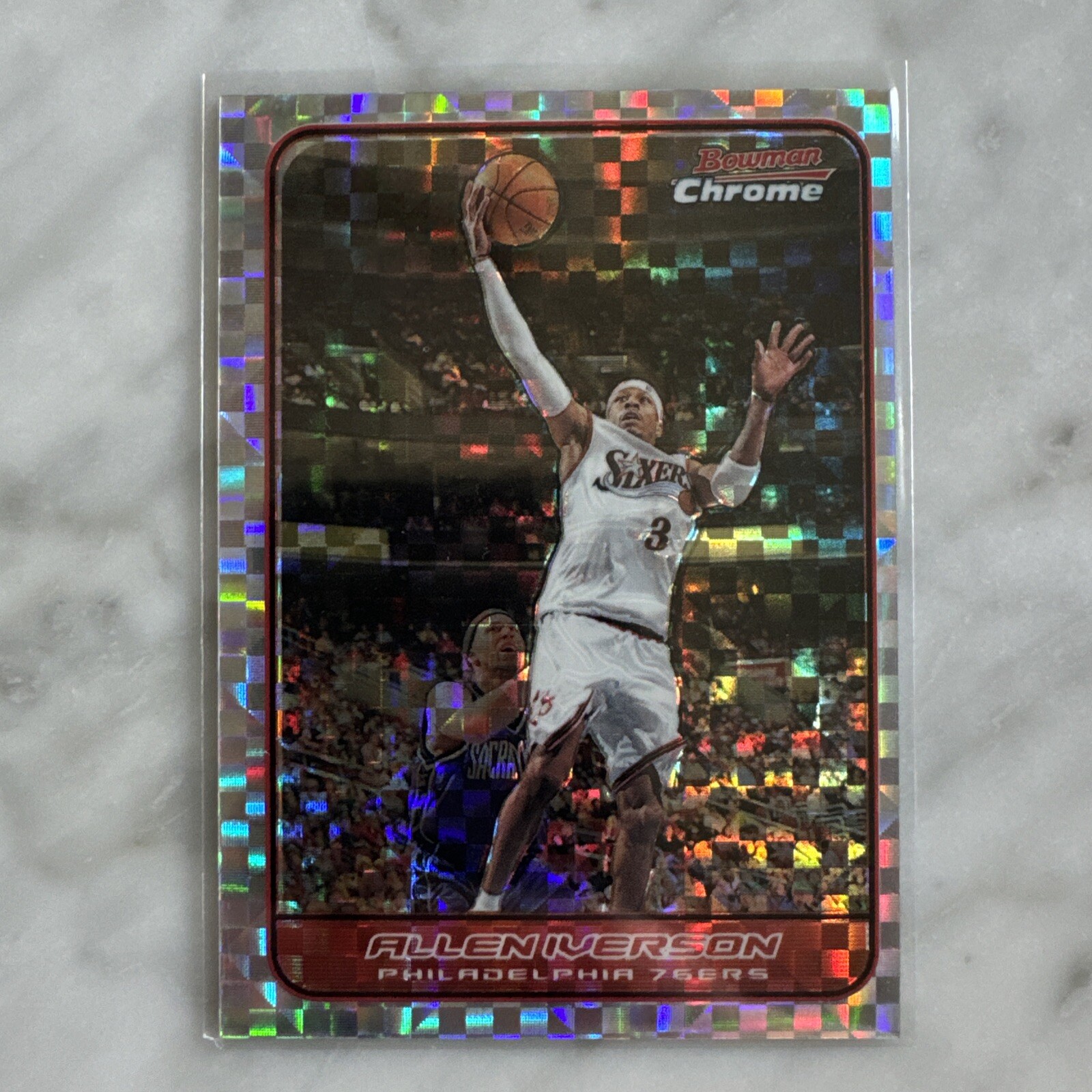 2006 BOWMAN CHROME ALLEN IVERSON XFRACTOR 125/150 #29