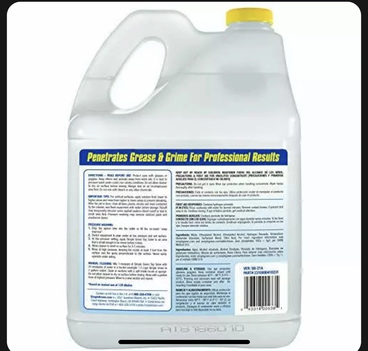 Krud Kutter 128oz Deck And Fence Pressure Washer Cleaner, 47 OFF