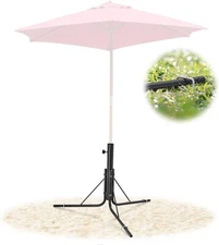 DEROFIT Umbrella Holder, Outdoor Portable Tripod Beach Umbrella Stand, Rustproof