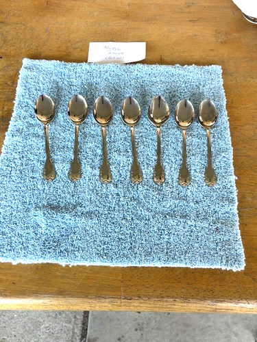 6-Noritake SERENADE 18/8 STAINLESS STEEL Teaspoons 5-7/8" EUC - Picture 2 of 4