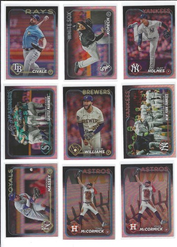 33 Sleeved 2024 Topps Foil Baseball inc. Judge, Harper, Betts.... - Picture 2 of 4