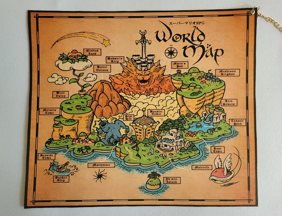 Super Mario; RPG world map | eBay
