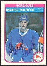 1982-83 OPC O-Pee-Chee Mario Marois Quebec Nordiques #287