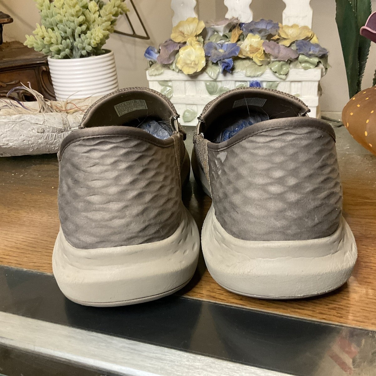 SKECHERS MENS SLIP INS- PARSON-RALVEN TAUPE SHOES 10 XTRA  display picture 1