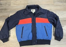 Vintage 90s Tyrolia Ski Jacket Coat Insulated Size XLARGE Striped Zip Hong Kong