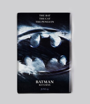 BATMAN RETURNS / TEASER - 2'' x 3'' MOVIE POSTER MAGNET dc 1992 cat woman burton