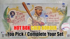 2019 Topps Allen & Ginter Hot Box Gold Border - Complete Your Set / U-Pick