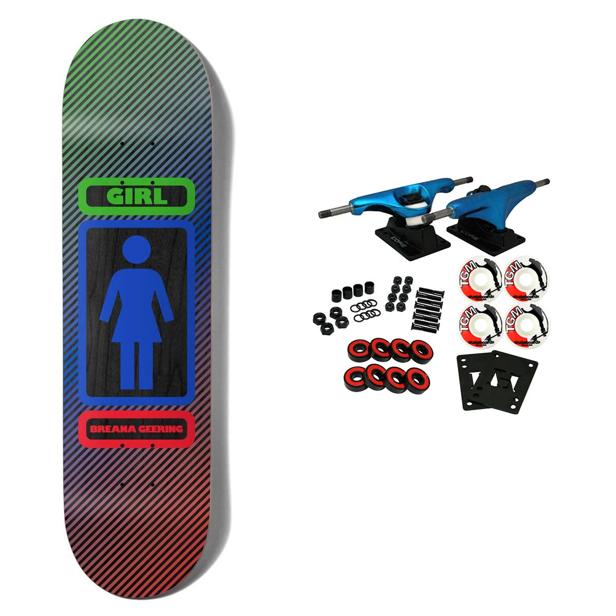Girl Skateboard Complete Geering 93 Til Blue Gradient 7.75