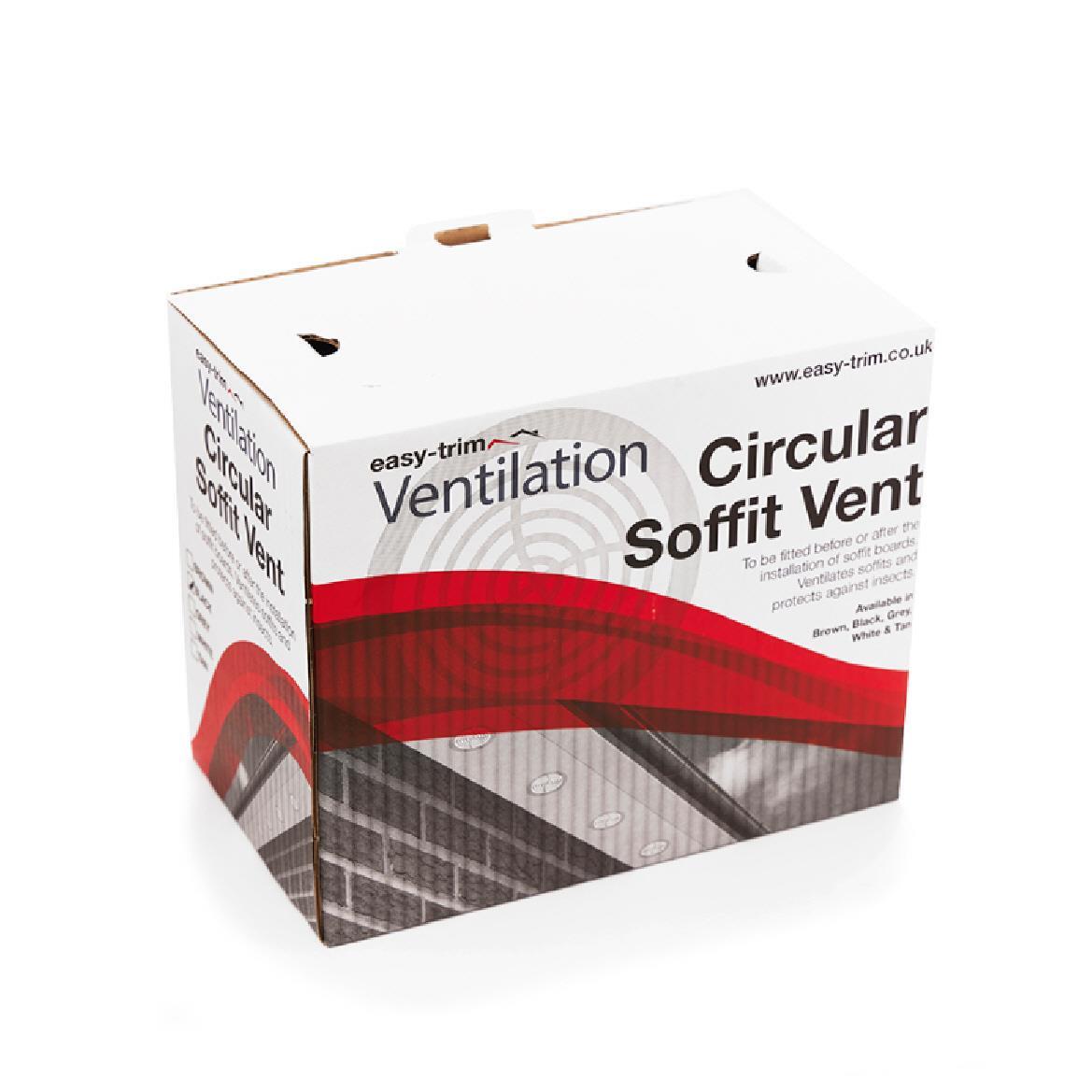 24 Runde Soffit-Lüftungsschlitze, 70 Mm, Push-Fit, Weiß – Für Traufenschein, Küche, Bad & Belüftung