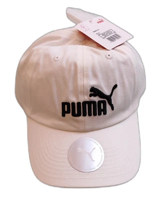 PUMA ESS Cap Casquette Base Ball Snapback Logo Blanc Réglable NEU - Photo 1/3