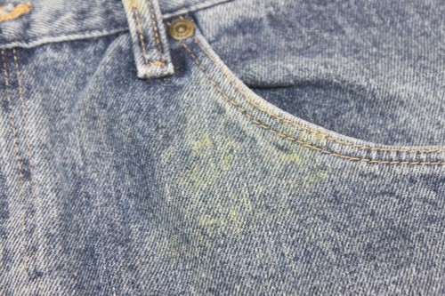 Wrangler Blues Men's 34 x 30 Relaxed Denim Jeans - stain #Z164 - Picture 4 of 6