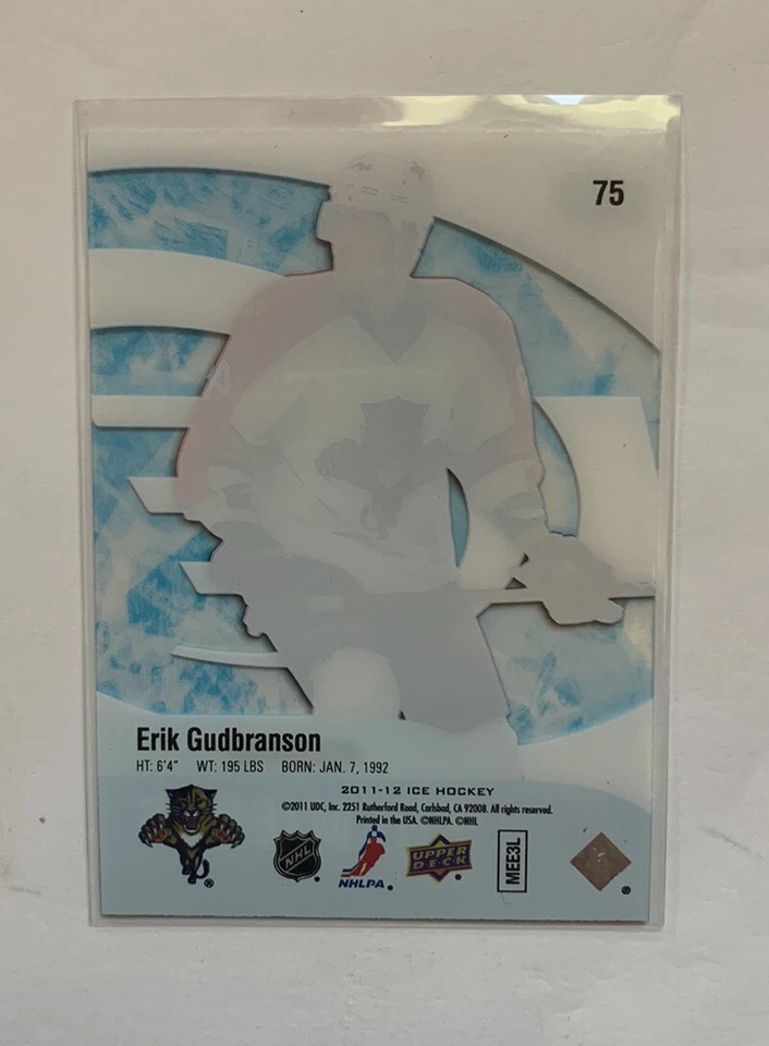 2011-12 UD Ice Erik Gudbranson Ice Premieres Rookie Card (499/499) - Image 2 of 2