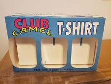 Rare, Vintage 90s 1991 RARE CAMEL Club Camel Pocket T-Shirt WHITE XL NOS. Seale