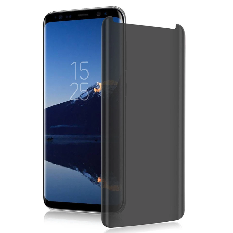 Privacy Tempered Glass Anti-spy Screen Protector Film For Samsung Galaxy A8 S7 - Image 3 of 4