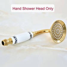 Gold Color Brass Bathroom Hand Held Shower Head + 1.5m Hose + Wall Bracket