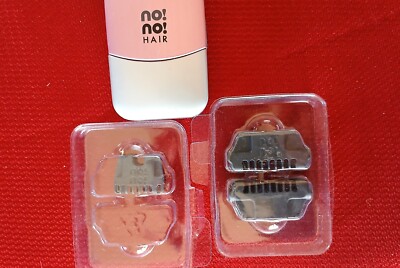 No! No! Hair Removal PRO Refill (1)Narrow & (2)Wide Thermicon Tips 3pc LOT