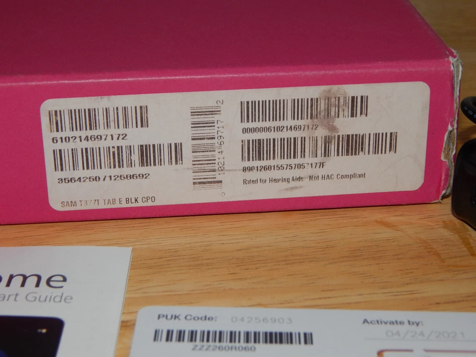 Samsung Galaxy Tab E 16GB, Wi-Fi + 4G (T-Mobile), 8 inch. See description - Image 2 of 4