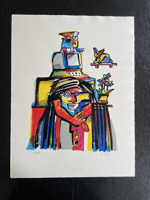 OTMAR ALT, Künstler Grafik, Farbseriegraphie, signiert u. nummeriert, 47 x 36 cm