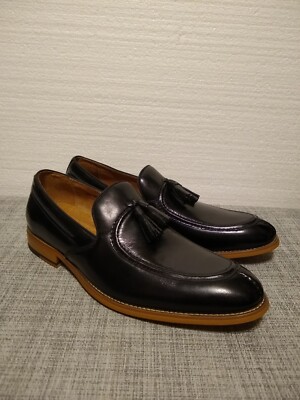 STACY ADAMS ~ Loafer Men Sz 9M - Black Donovan Tassel Slip  display picture 2