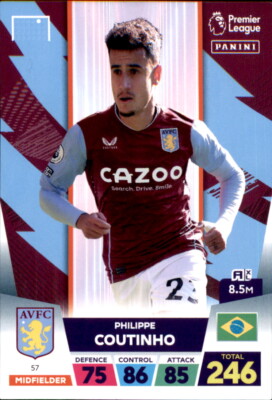 Panini Premier League 22/23 # 57 - Philippe Coutinho - Team Mate