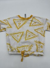 Guess Kids Sweater Youth Girl Medium Aop Logo Drawstring…#5836
