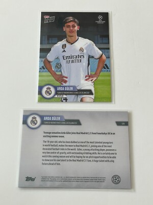 2023 Topps Now UCL Soccer ARDA GULER Card #129 Print Run 1,749 July 7 RC Rookie