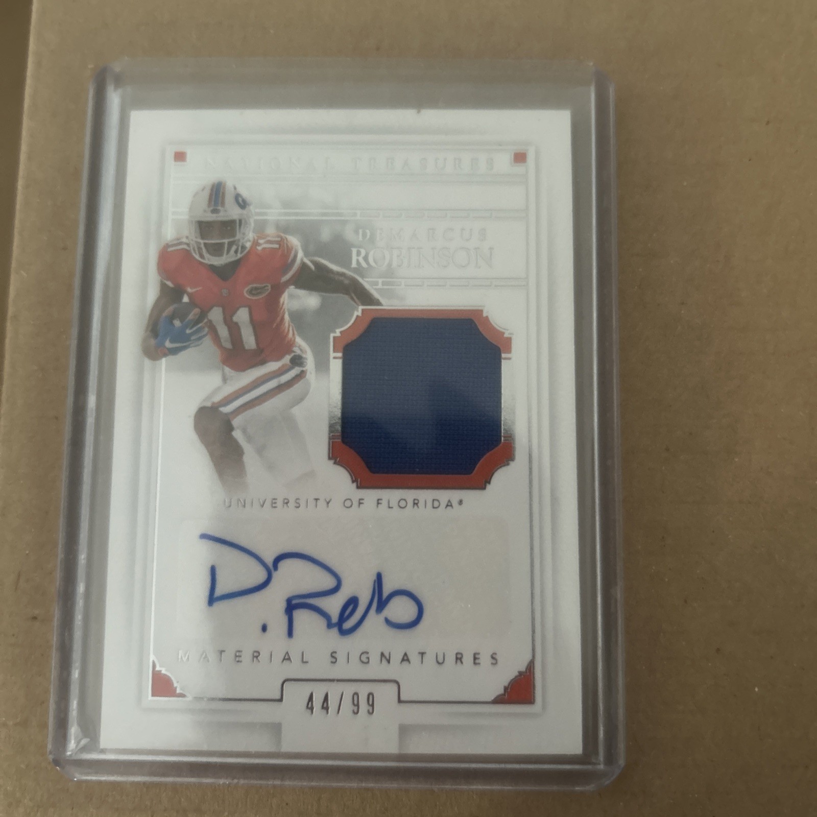 Demarcus Robinson Panini National Treasures Collegiate #128 Autograph