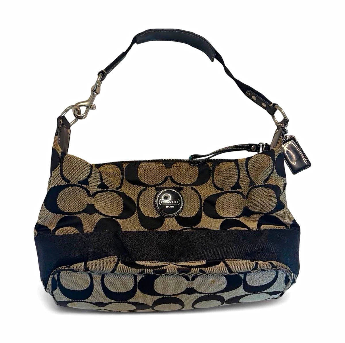 Coach Black Signature Hobo Bag for sale - eBay