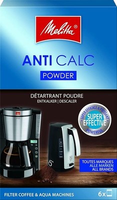 Melitta Anti Calc Entkalker Pulver 6x20g Kaffeevollautomat Espressomaschine