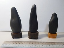 Shimanto River Stone 3 Stone Display Set Water Stone Viewing Art Authentic