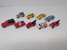 Vintage Marz Karz Die-Cast Vehicles Lot of 9 – Fire Dept Trucks & Race Cars