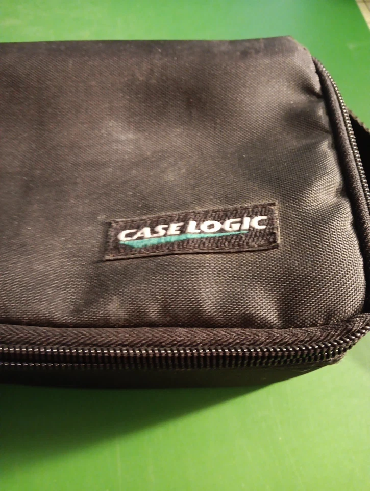 Vintage Case Logic Cassette Tape Storage Box Nylon Zipper Bag Case. 12" X 5 USA  - Image 2 of 4