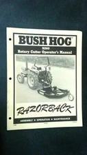 Bush Hog RZ60 Rotary Cutter Operator's Manual - Assembly, Operation, Maintenance