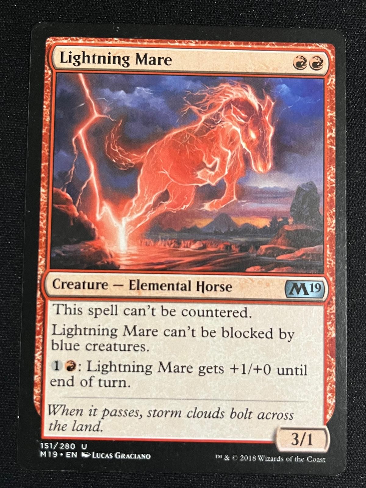 Lightning Mare 151 Uncommon Core Set 2019 Magic: The Gathering Near Mint