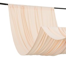 5 ft x 10 ft BLUSH 4-Way Stretch Spandex Divider Backdrop Curtain Party Wedding