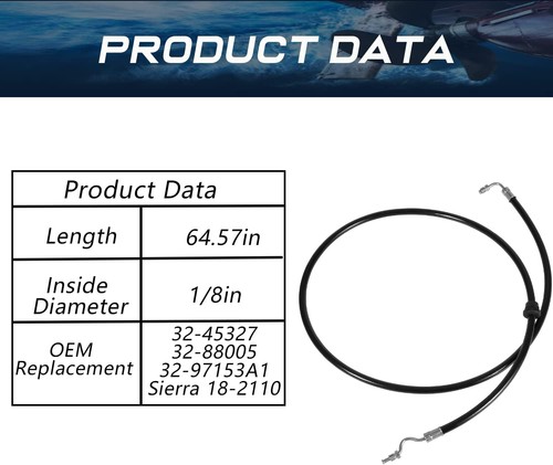 18-2111 Power Trim Hose for Mercury Mariner Outboards Motor 32-88006 / 32-45959 - Picture 3 of 18