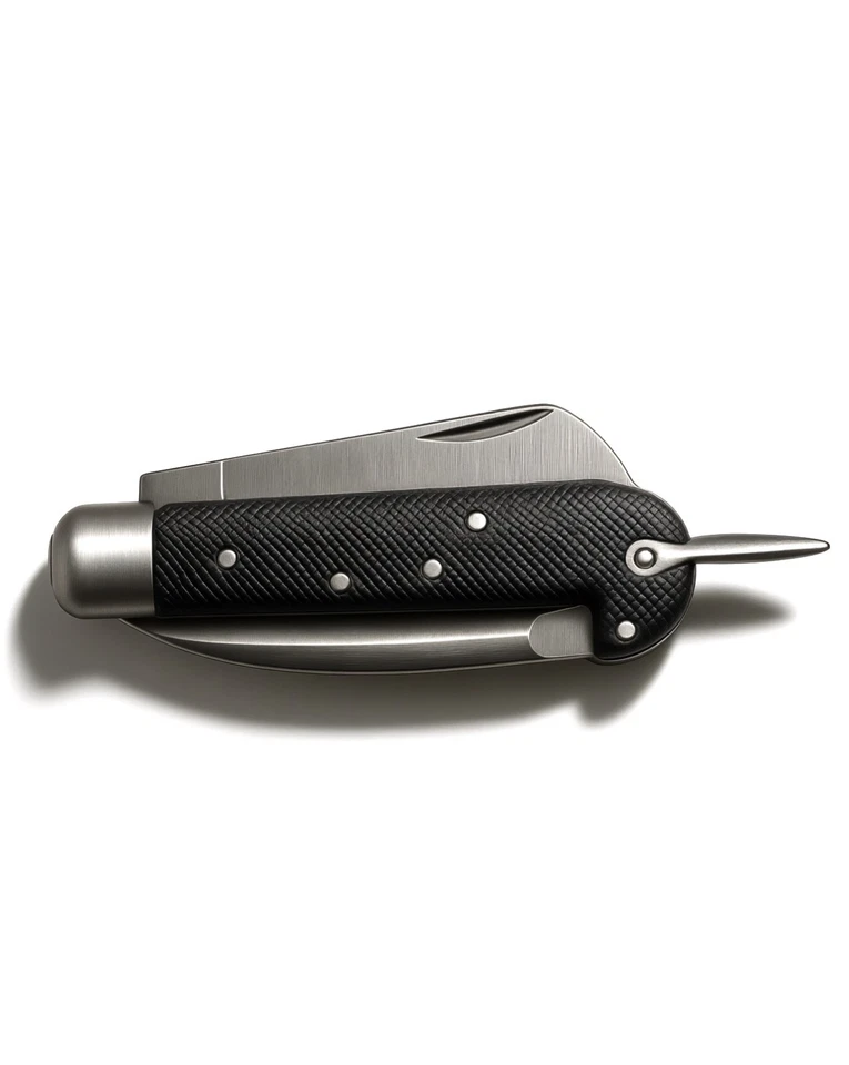 Authentic Italian Navy Jacknife with Spike Vintage 1960s Navy Surplus - Image 2 of 4