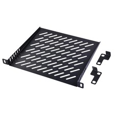 2 PCS 0.5U Server Rack Shelf Vented Cantilever Tray Fits 10 Inch Network