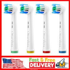 Replacement Toothbrush Heads for Oral-B Braun, 4 Pack, Soft Bristles