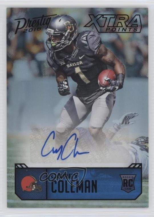 2016 Prestige Rookie Signatures Xtra Points Black 8/10 Corey Coleman Auto RC 4t6