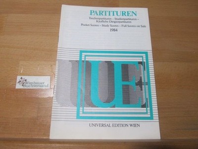 Partituren 1984 Universal Edition :