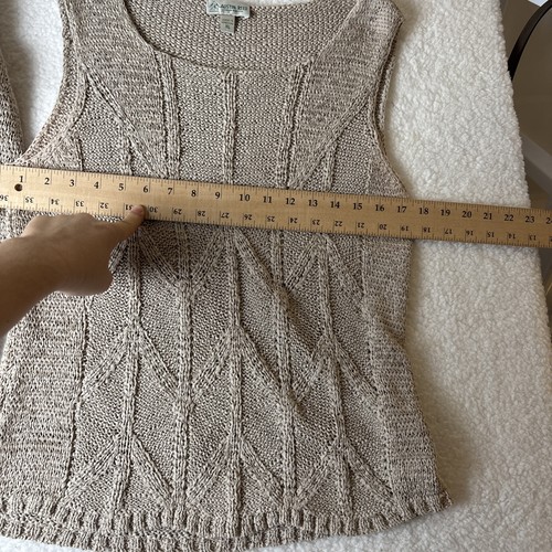 Austin Reed London NY Women's Beige Cotton Blend Stretch Sweater Set ...