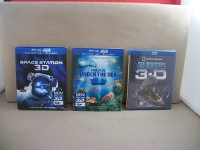 3 New Blu Ray 3D Movies: Under the Sea , Space Station & Sea Monsters
