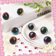 80pcs 25mm 3D Glitter Plastic Eyes with Washers for Stuffed Animal Eyes5293