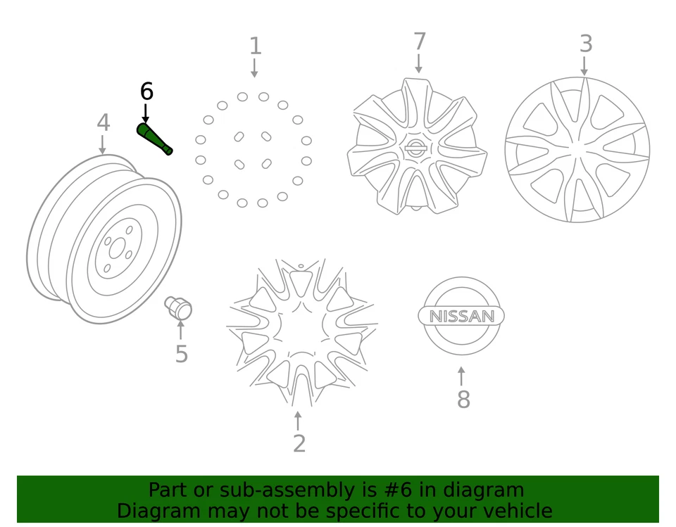 Genuine Nissan Valve Stem 40311-S3500 - Image 3 of 3